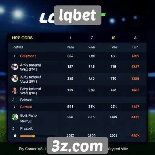 Comparação de odds no lqbet e concorrentes